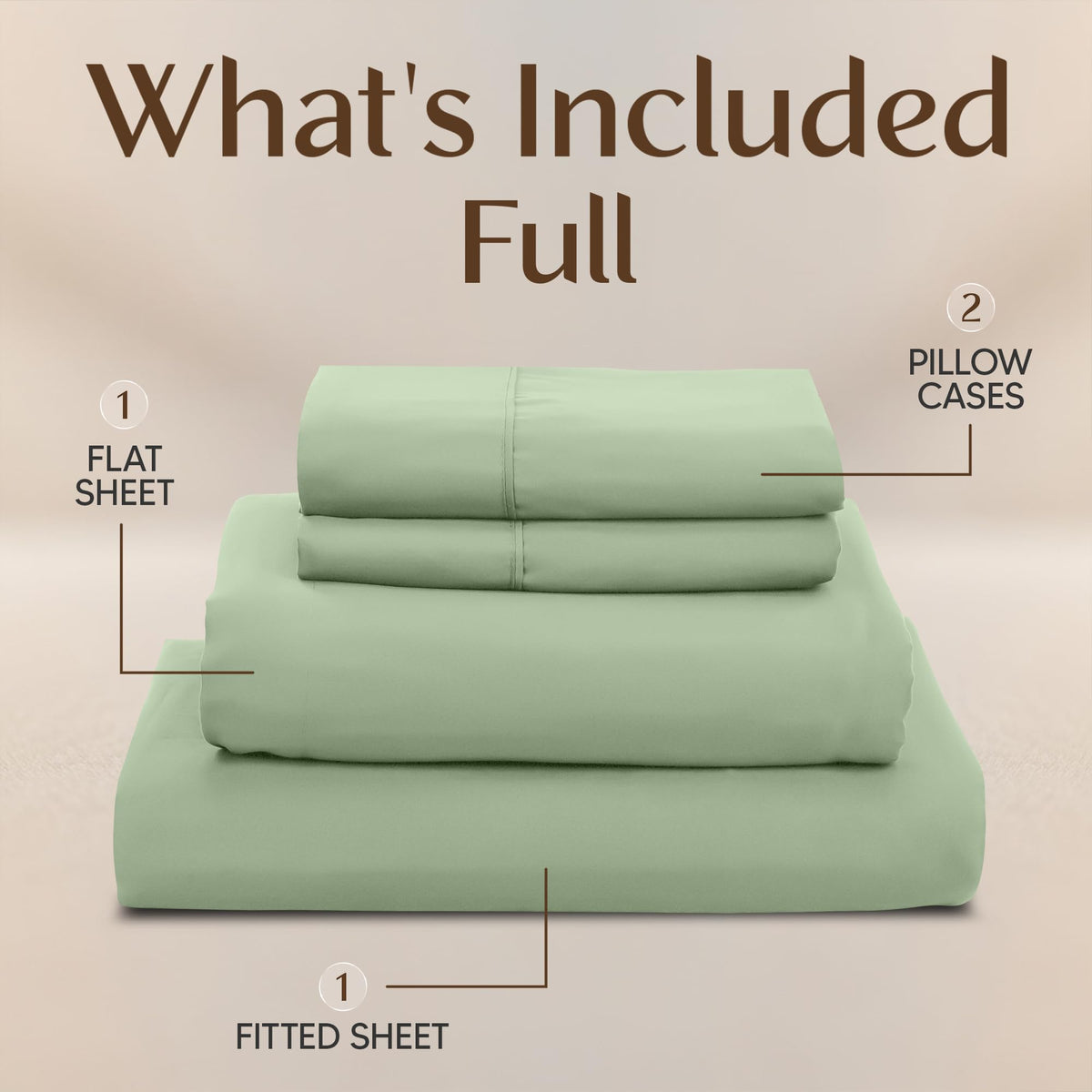 Utopia Bedding two 20x30 pillowcases accompanying the full sheet set