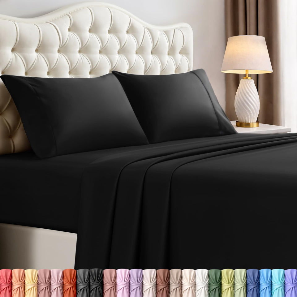 Utopia Bedding full-size four-piece sheet set with soft microfiber for a cozy sleep