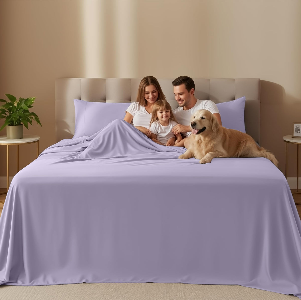 Utopia Bedding fitted sheet 15-pocket close-up illustrating snug fit for full-size mattress