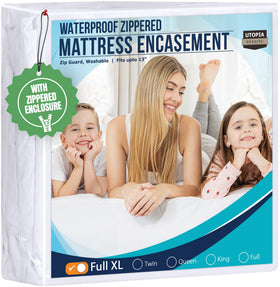 Utopia Bedding full XL encasement provides 360° protection around the mattress.