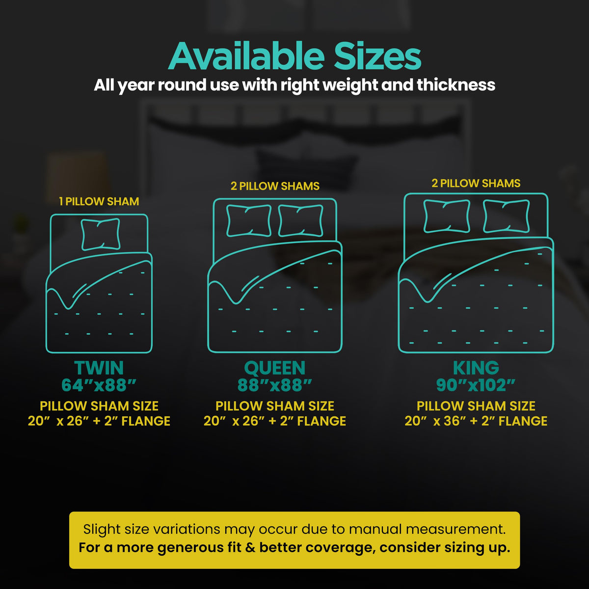 Utopia Bedding gift-ready packaging image presents an inviting, ready-to-gift set.