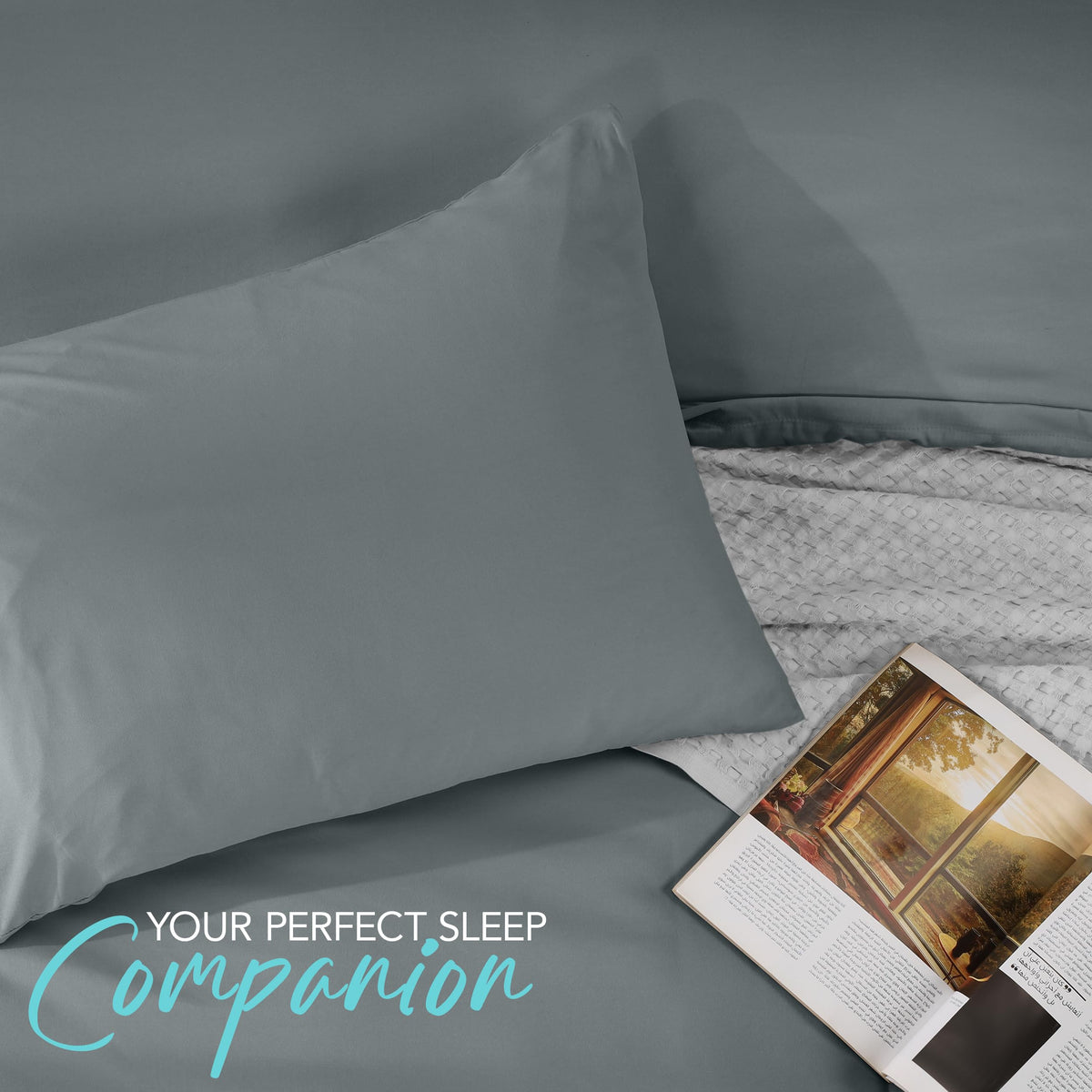 Utopia Bedding grey color adds a versatile, calming touch to any room