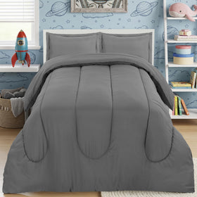 Utopia Bedding grey kids comforter twin adds cozy warmth for bedtime