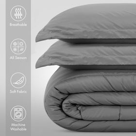Utopia Bedding grey kids pillow shams twin complete the set