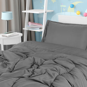 Utopia Bedding grey kids two-sided design for quick room refresh