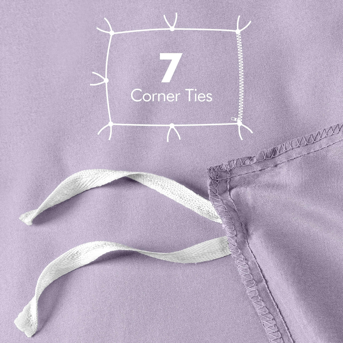 Utopia Bedding hidden zipper closure simplifies duvet insertion and keeps it in place.