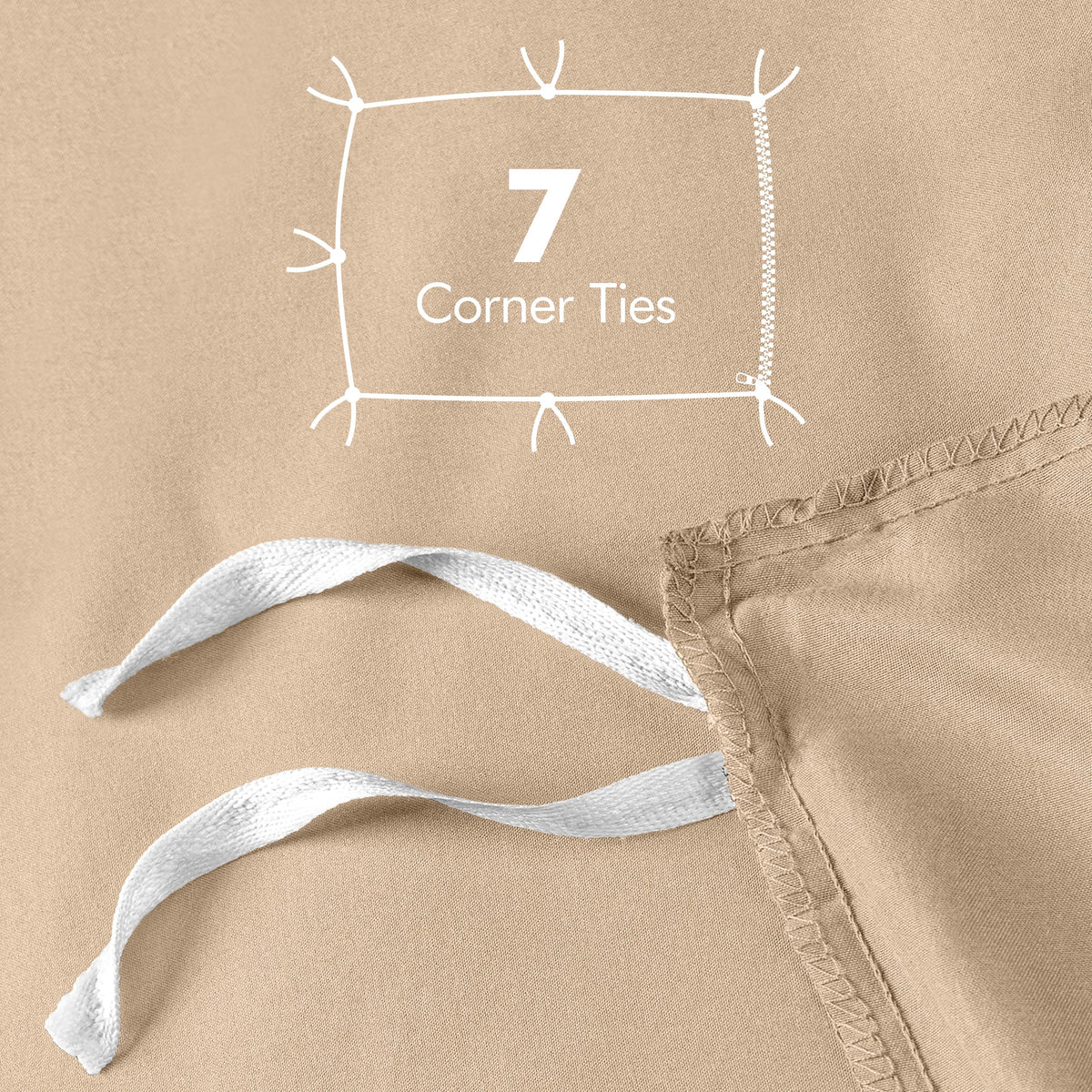Hidden zipper closure keeps duvet secure without shifting during the night