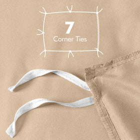 Hidden zipper closure keeps duvet secure without shifting during the night