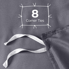 Utopia Bedding duvet cover with hidden zipper and seven interior tie knots