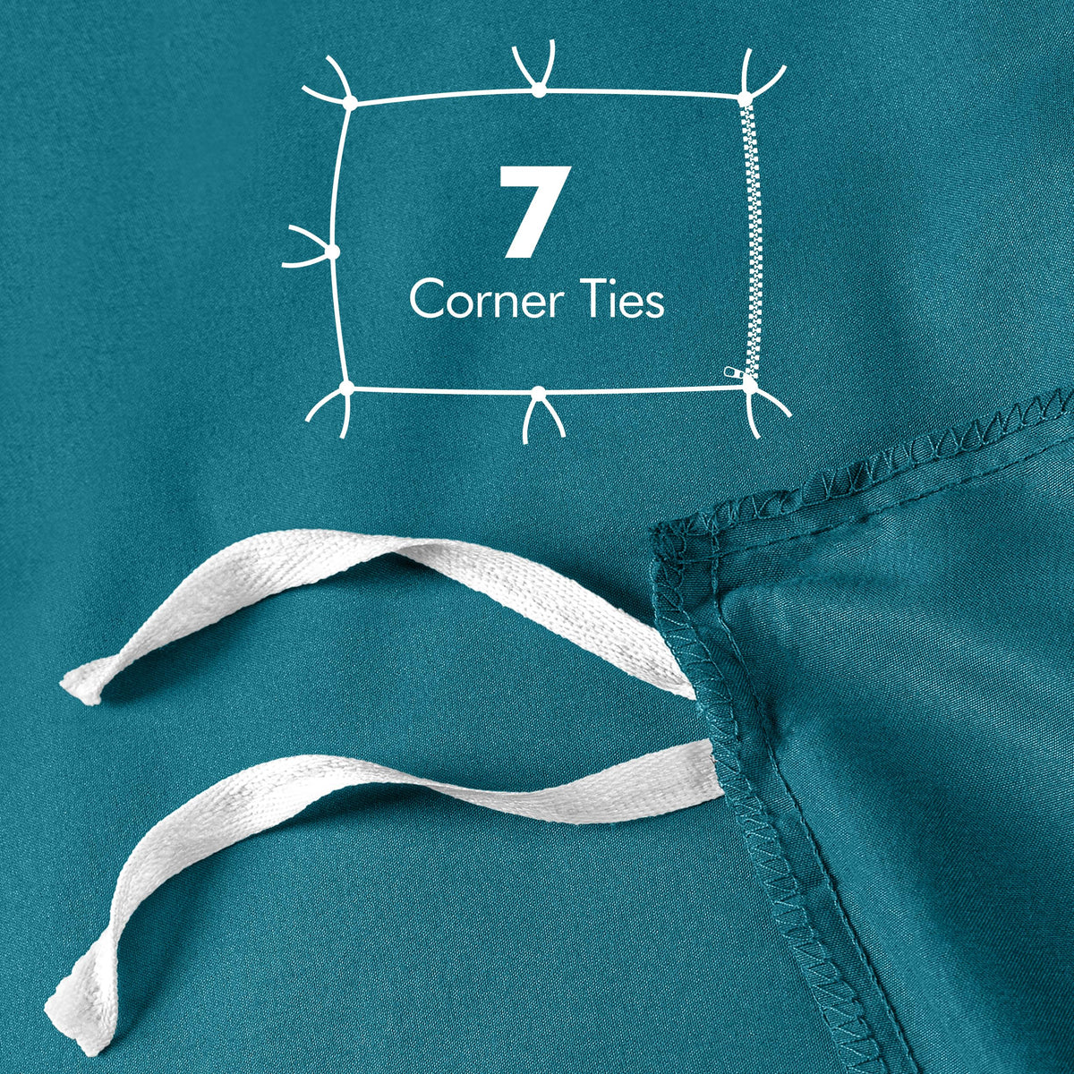 Utopia Bedding set delivers durable, high tensile strength and long-lasting wear.
