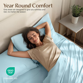 Ice Blue color from Utopia Bedding adds a cooling, stylish look