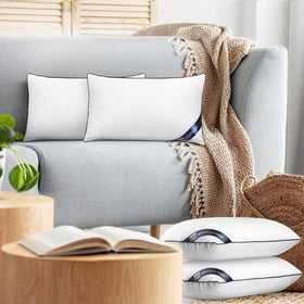 Utopia Bedding insert closeup reveals plush texture and neat stitching.