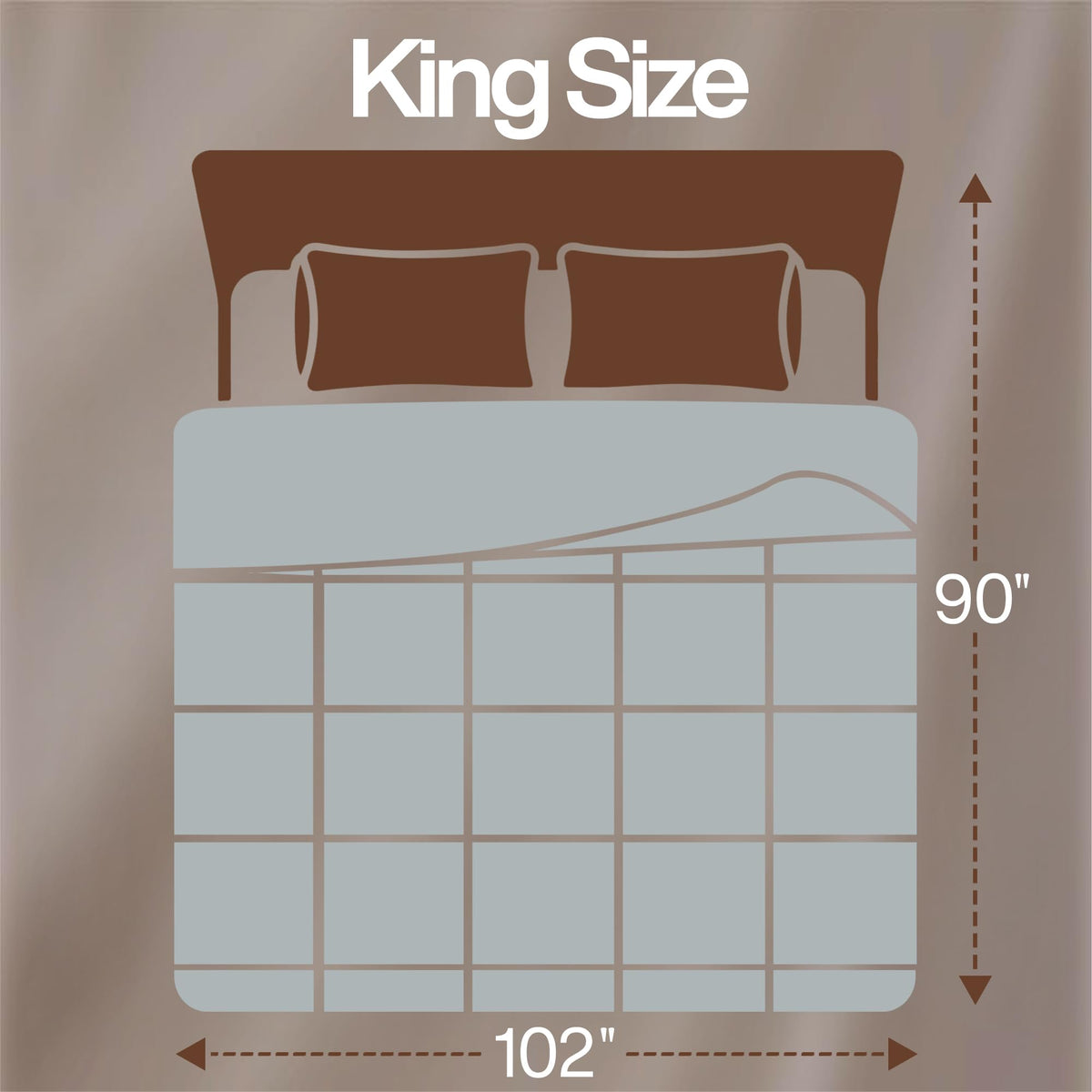 Utopia Bedding king comforter box-stitch detail for even loft.