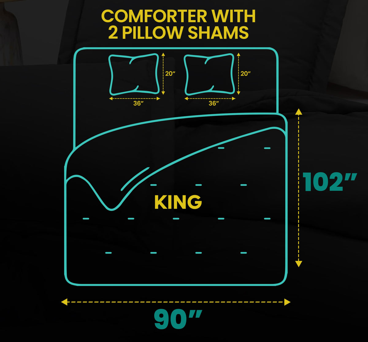 Utopia Bedding stitch detail on comforter highlighting durability