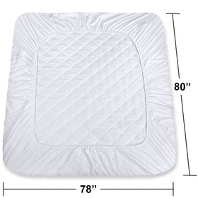 Utopia Bedding king deep-pocket design fits up to 16 inches for a smooth surface.