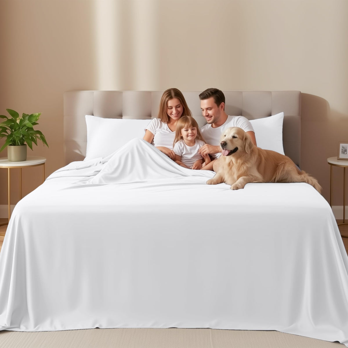 Utopia Bedding king fitted sheet with 15 inch pocket stays snug