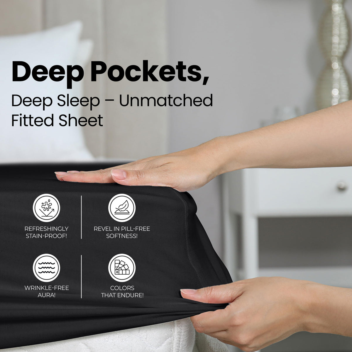 Utopia Bedding soft brushed microfiber delivers breathable, cozy comfort