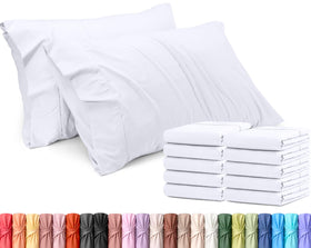 Utopia Bedding king pillow cases 12-pack on display, ideal for a neat bed setup
