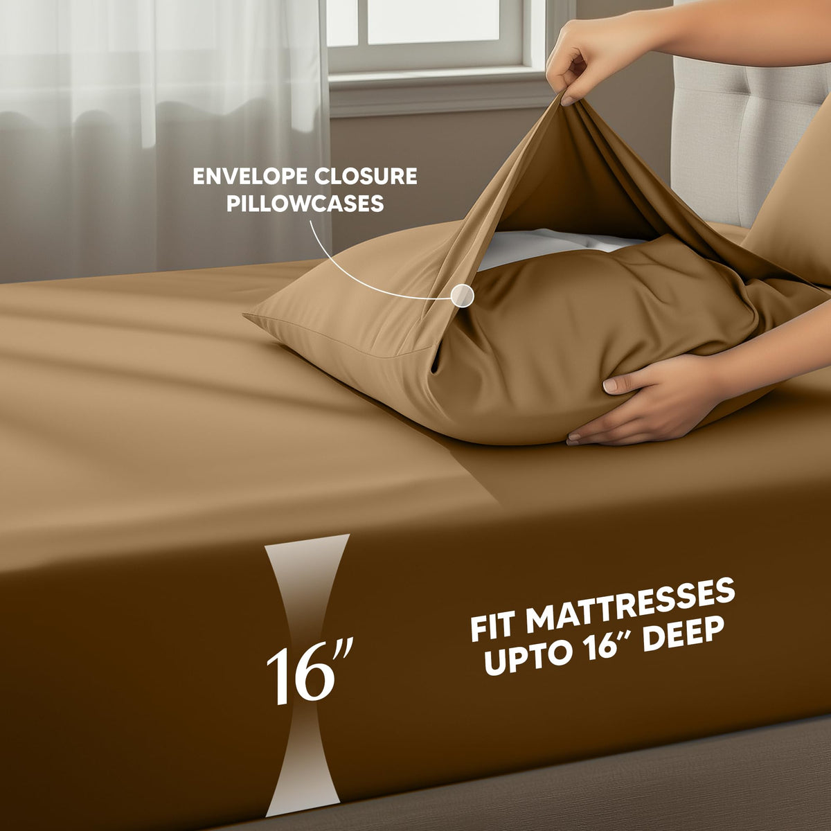Utopia Bedding fitted sheet with all-around elastic for a snug, smooth bed