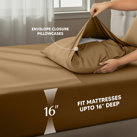 Utopia Bedding fitted sheet with all-around elastic for a snug, smooth bed