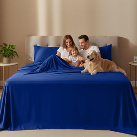 Utopia Bedding king fitted sheet with 15-inch pocket secures the mattress