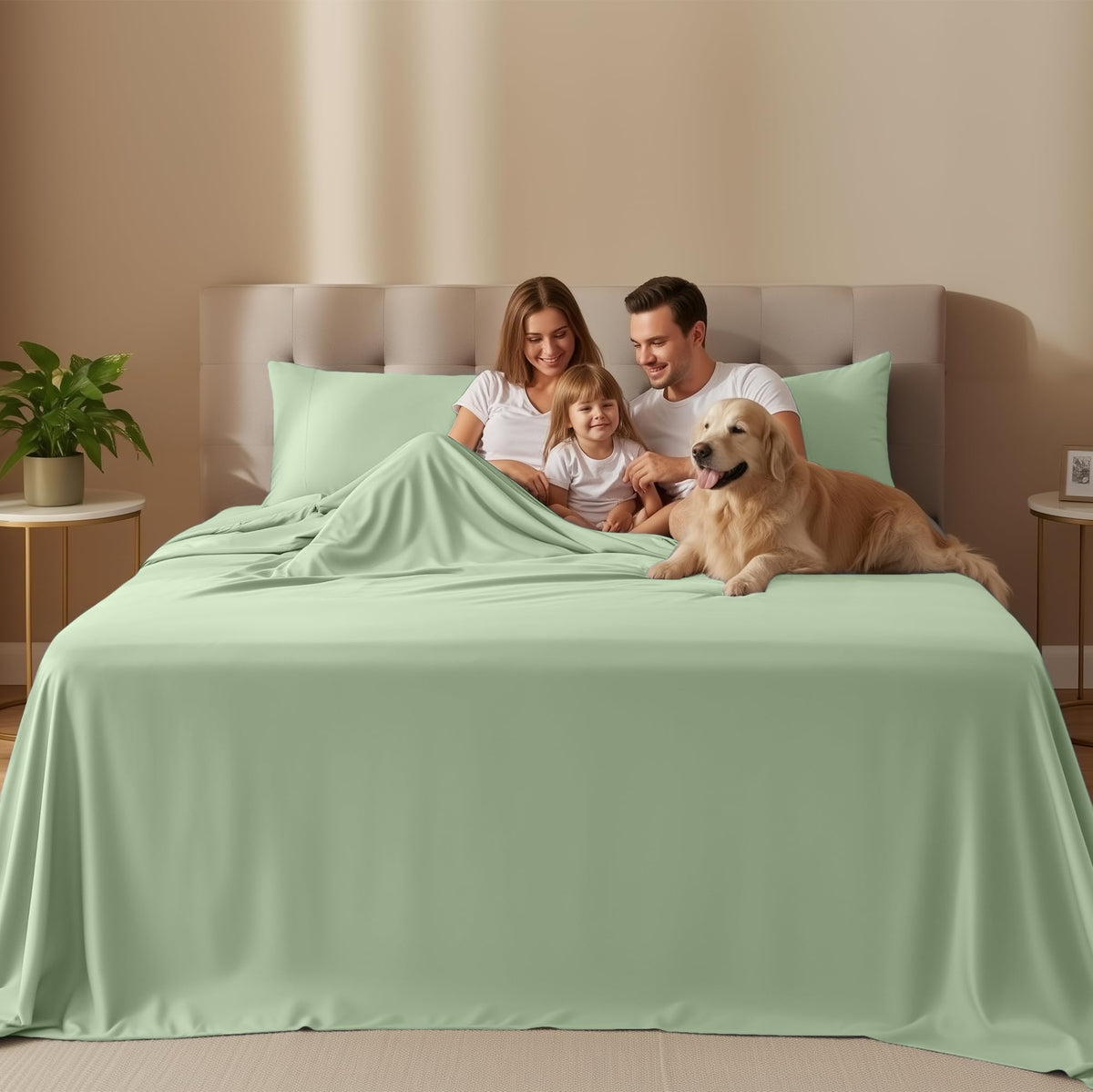 Utopia Bedding king sheet set fitted sheet elastic demonstrates secure fit.