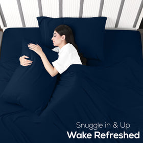 Utopia Bedding stretchy soft jersey-knit sheets offering cozy flexible sleep