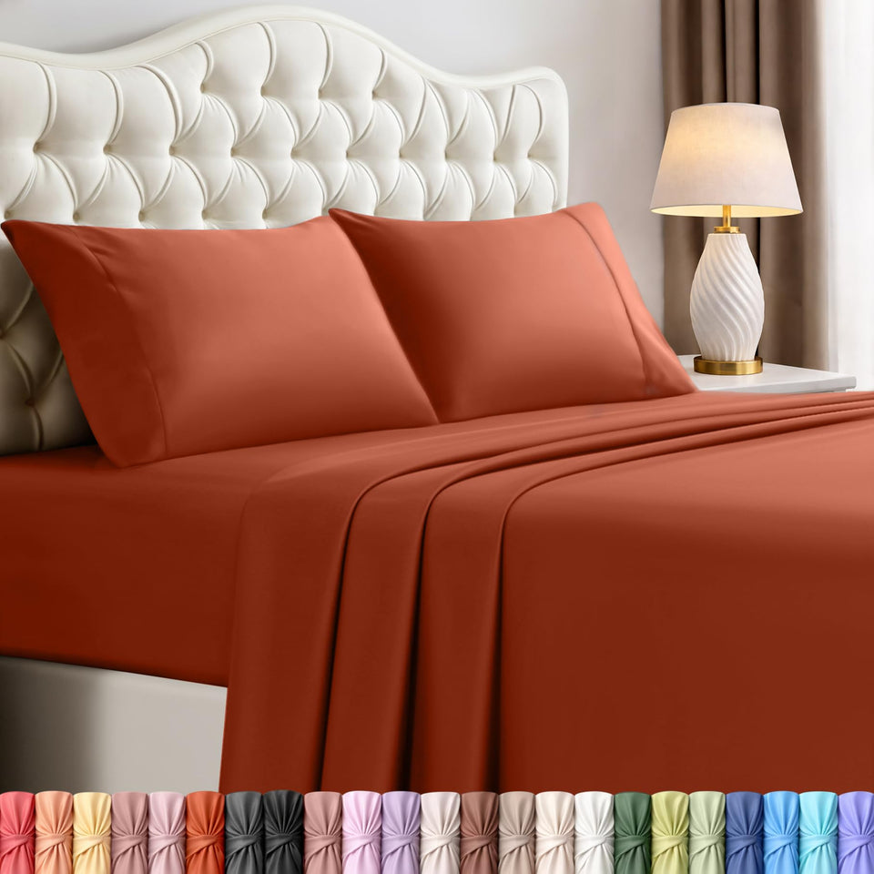 Utopia Bedding king sheet set packaging shows premium quality for easy shopping