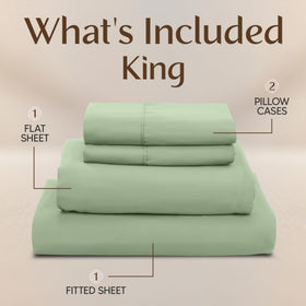 Utopia Bedding king sheet set pillowcases front view conveys cozy comfort.
