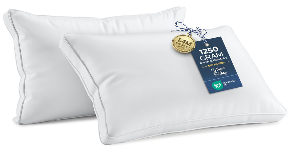 Utopia Bedding king-size pillow 2-pack box view for easy setup.