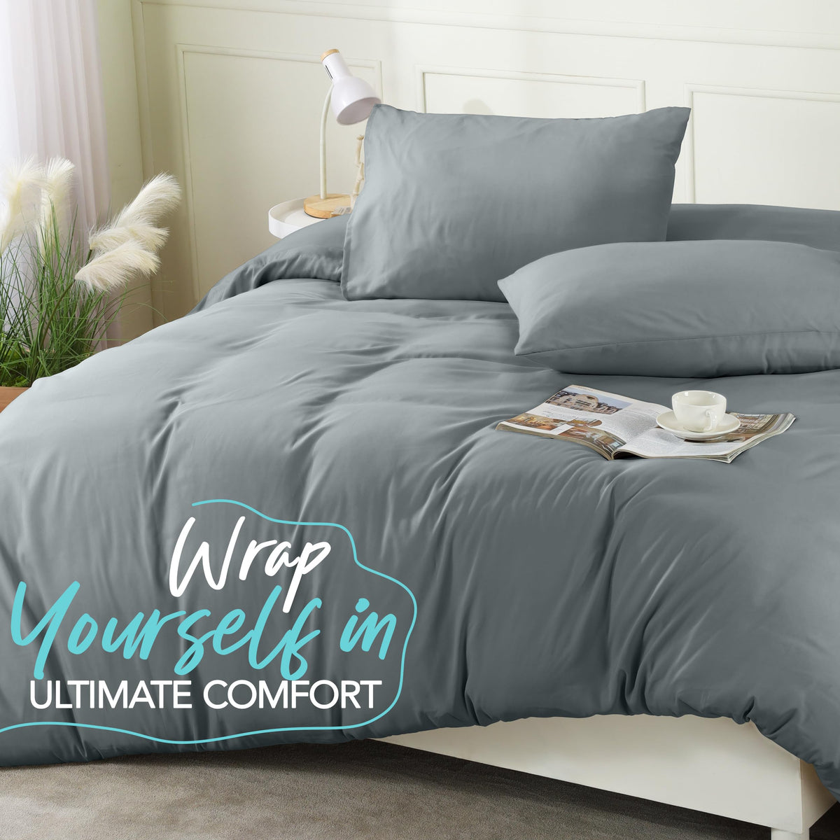 Utopia Bedding light, breathable fabric keeps you comfortable without bulk