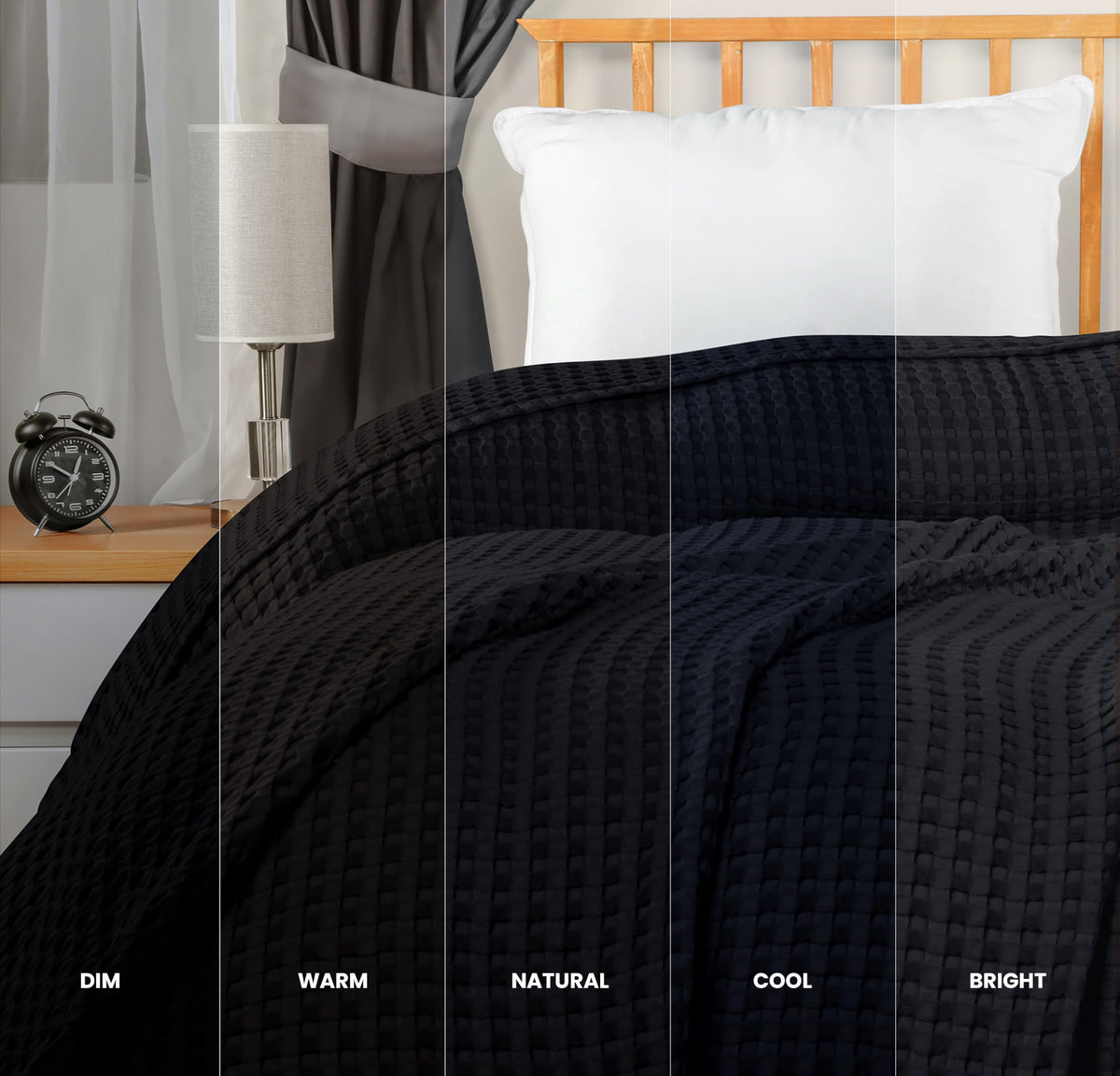 Utopia Bedding lightweight blanket shows breathable comfort for bed or lounge.