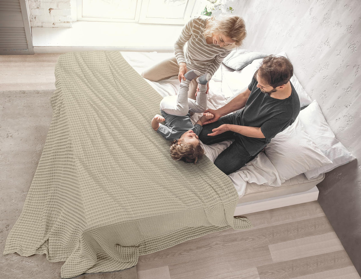 Utopia Bedding couch throw enhances living room décor with cozy softness.