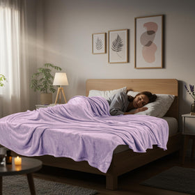 Utopia Bedding living room nap setup with cozy blanket appeal.