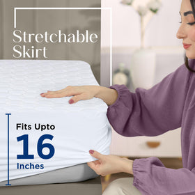 Utopia Bedding close up stitching highlights durable seams for lasting protection