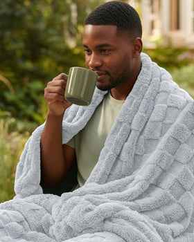 Machine-washable fleece blanket from Utopia Bedding for easy care