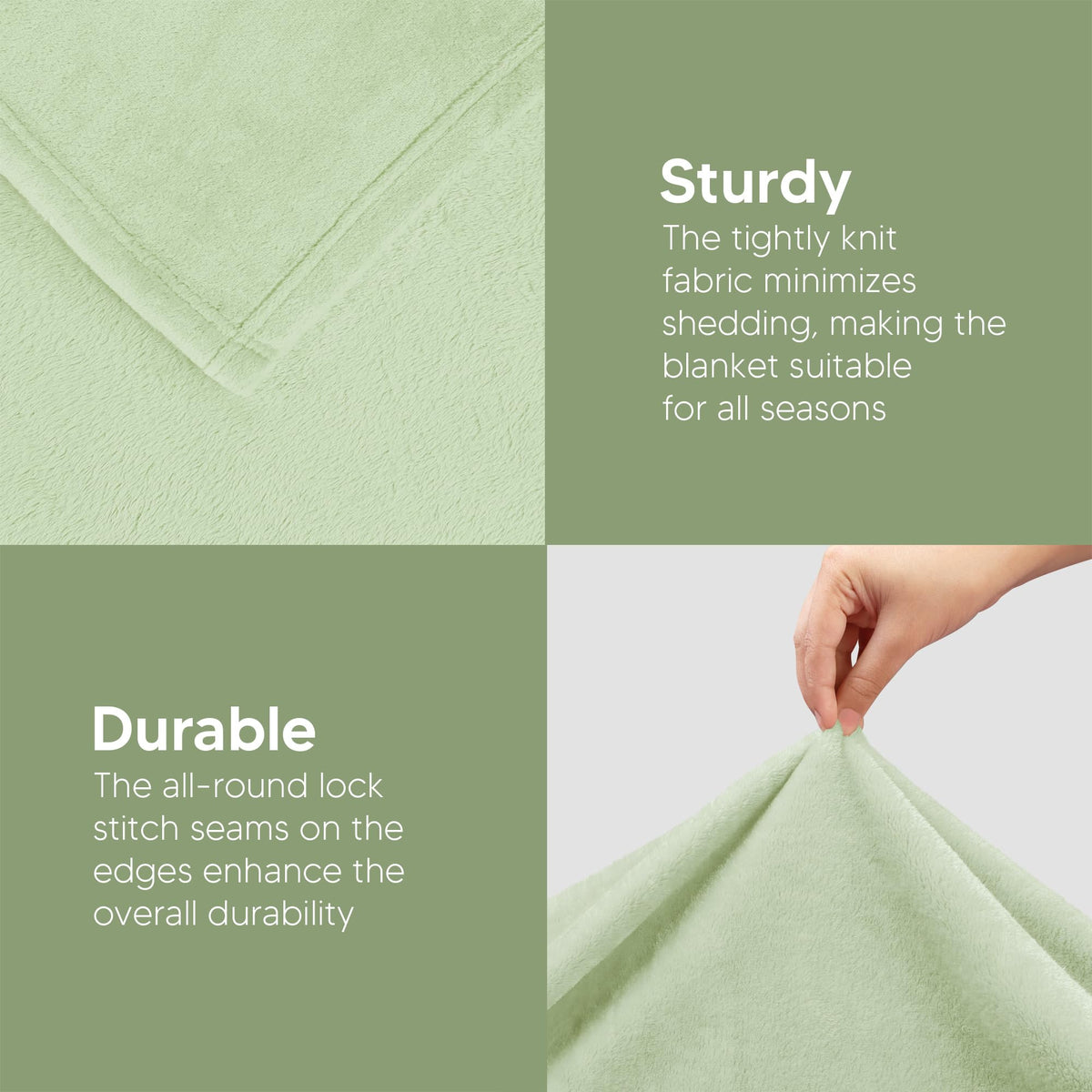 Utopia Bedding machine-washable and dryer-friendly blanket for easy care