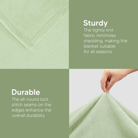 Utopia Bedding machine-washable and dryer-friendly blanket for easy care