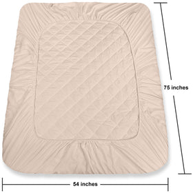 Utopia Bedding machine washable mattress pad for easy cleaning and quick refresh.