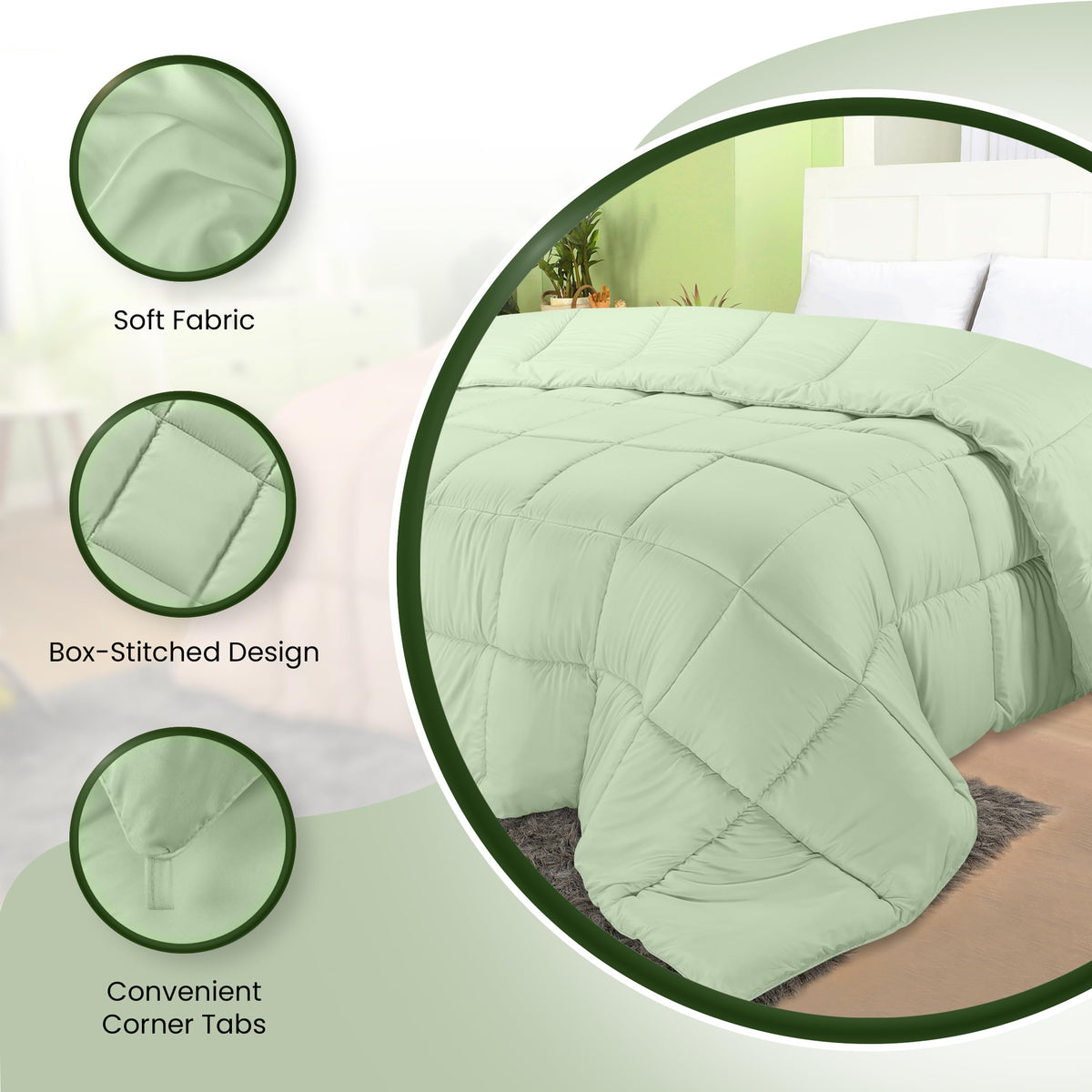 Utopia Bedding Machine washable twin comforter insert for easy care
