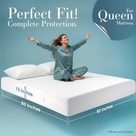 Utopia Bedding 360-degree coverage shows encasement on all mattress sides.