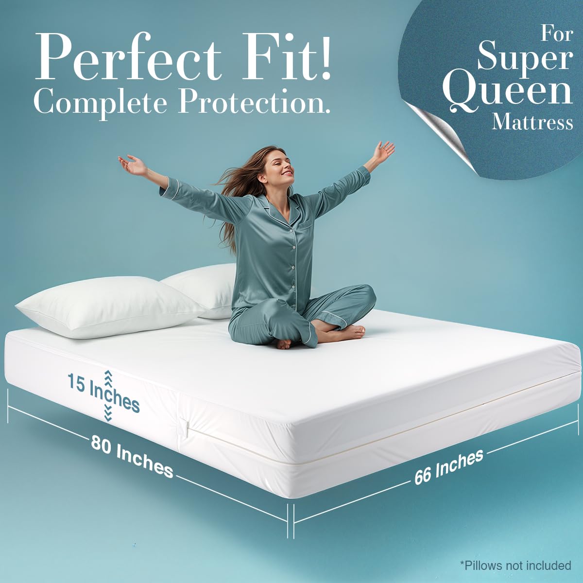 Soft knitted fabric from Utopia Bedding lies flat for quiet, comfortable sleep.