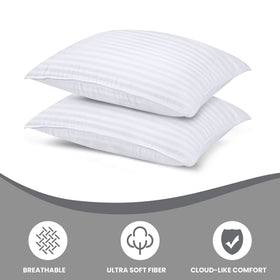 Utopia Bedding no-shift design keeps pillows fluffy and well-supported.