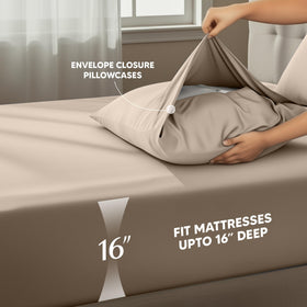 Utopia Bedding oeko-tex certified label signals safety and skin-friendly materials.