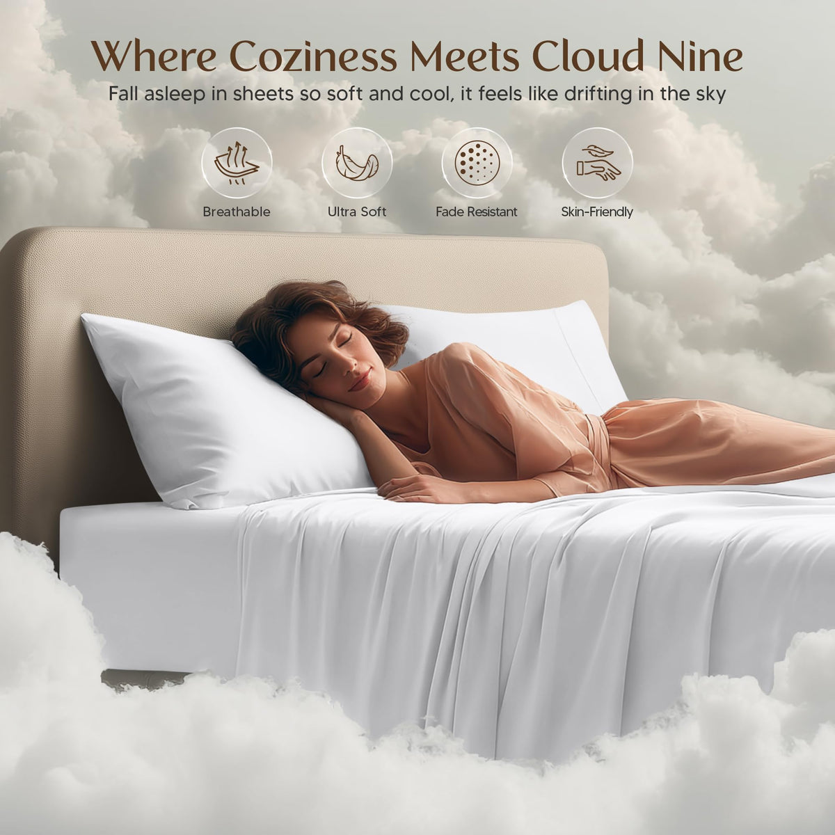Utopia Bedding OEKO-TEX certified fabric for skin friendly sleep