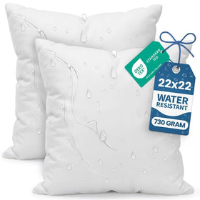 Utopia Bedding outdoor pillow inserts 22x22 in white for patio comfort and easy styling