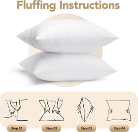 Soft virgin poly fiber fill in Utopia Bedding outdoor pillow inserts for comfortable seating.