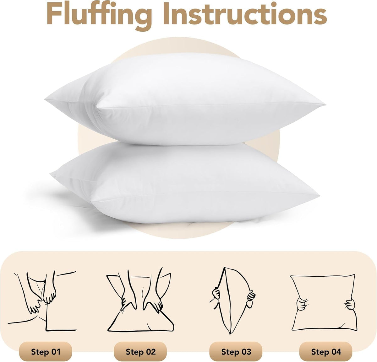 Utopia Bedding package includes care guidance for long-lasting performance.