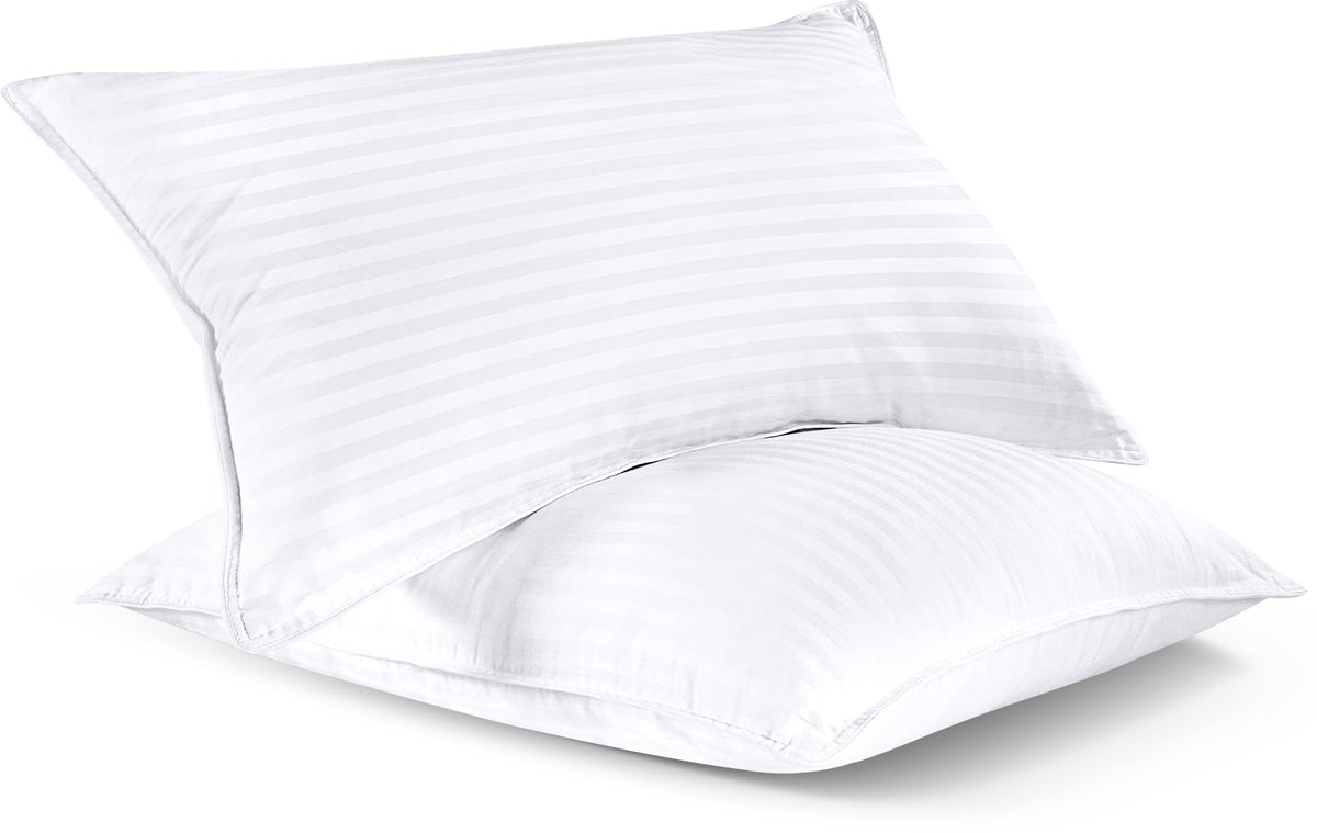 Utopia Bedding breathable pillow cover enhances airflow for cooler nights.