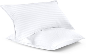 Utopia Bedding breathable pillow cover enhances airflow for cooler nights.